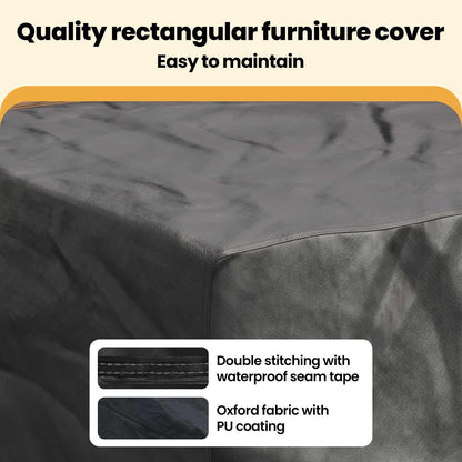 Furniture Cover Plain Black 180 x 140 x 90 cm 420D