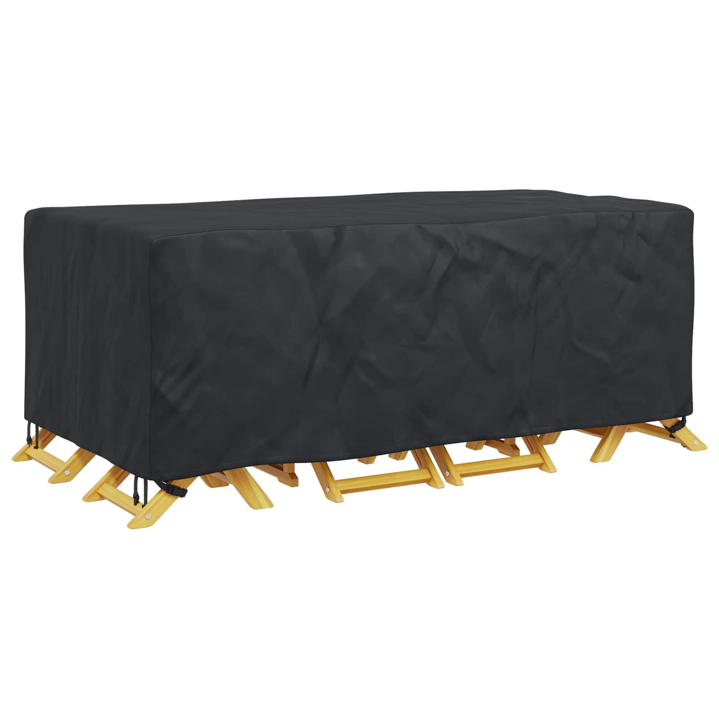 Furniture Cover Plain Black 200 x 110 x 70 cm 600D
