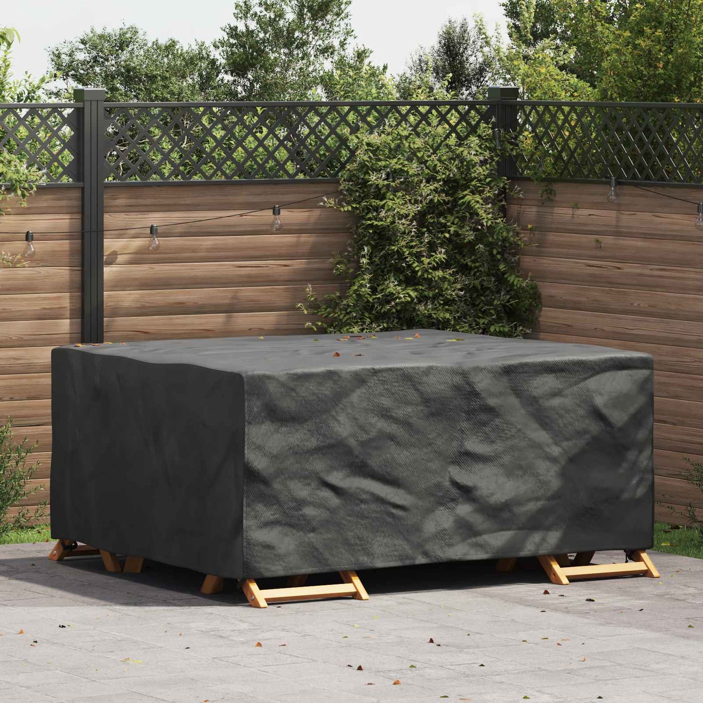 Furniture Cover Plain Black 200 x 150 x 85 cm 600D