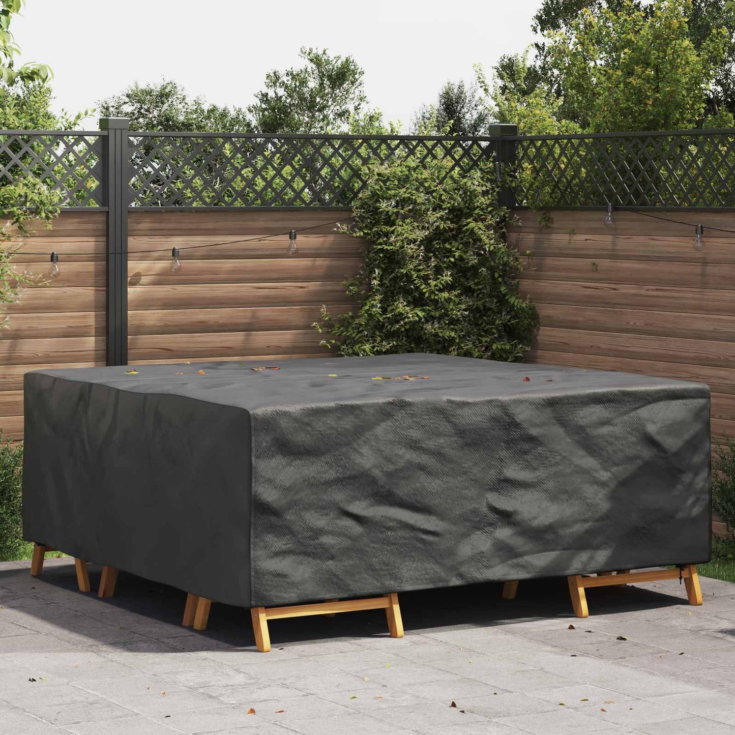 Furniture Cover Plain Black 210 x 200 x 70 cm 600D