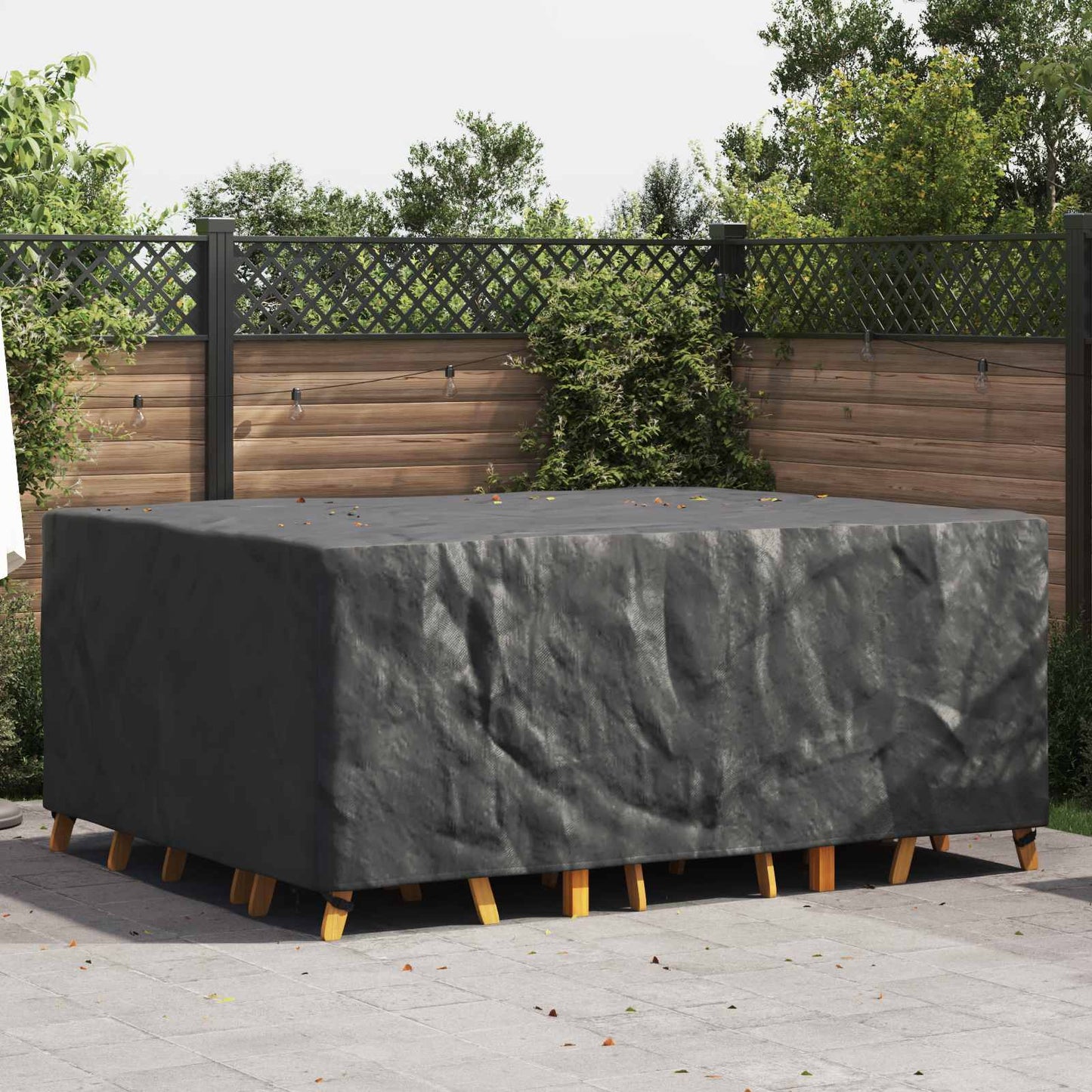 Furniture Cover Plain Black 220 x 190 x 85 cm 600D