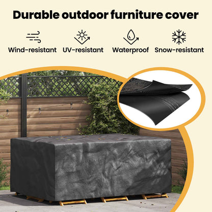 Furniture Cover Plain Black 230 x 165 x 80 cm 600D