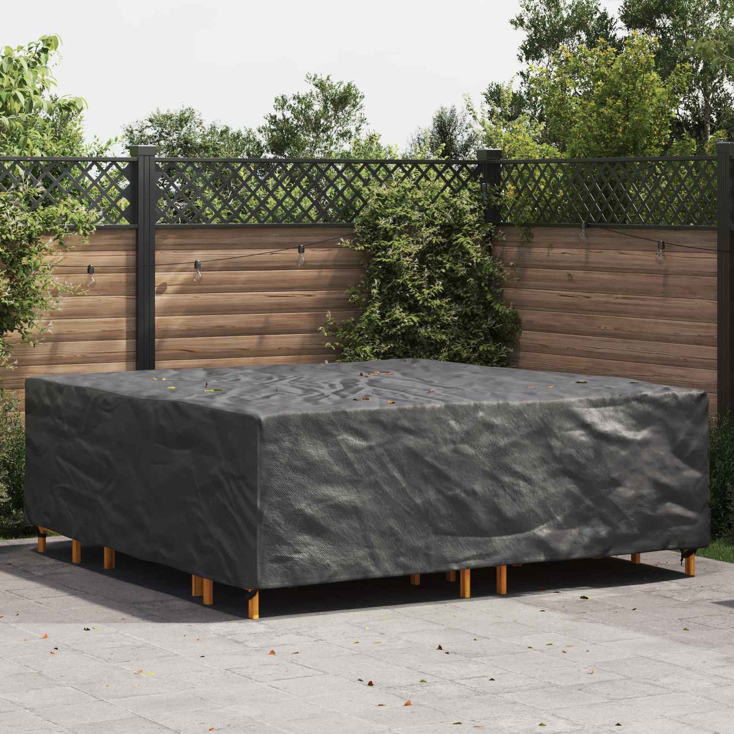 Furniture Cover Plain Black 235 x 235 x 70 cm 600D