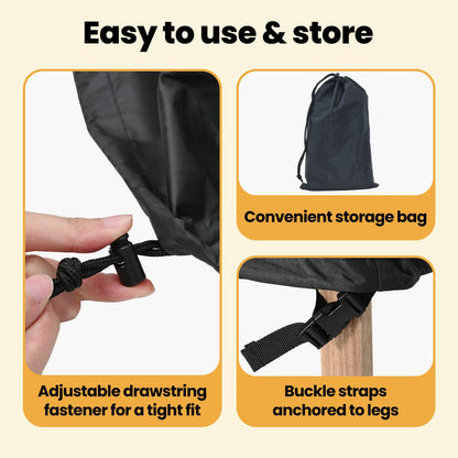 Furniture Cover Plain Black 240 x 180 x 100 cm 210D