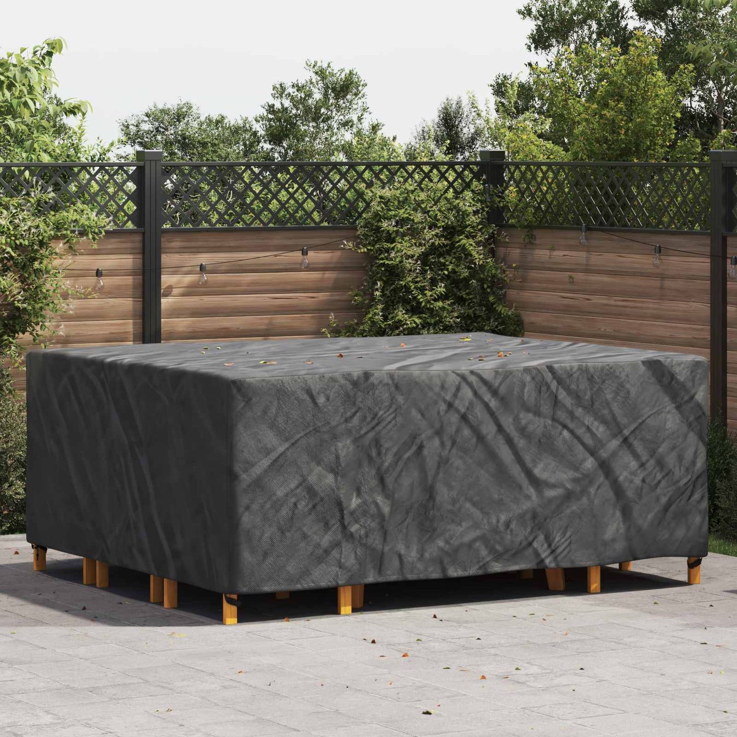 Furniture Cover Plain Black 250 x 210 x 90 cm 420D