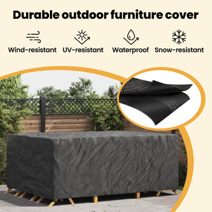 Furniture Cover Plain Black 270 x 180 x 90 cm 420D