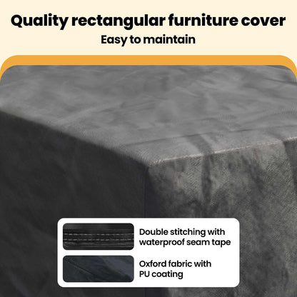 Furniture Cover Plain Black 280 x 204 x 106 cm 420D