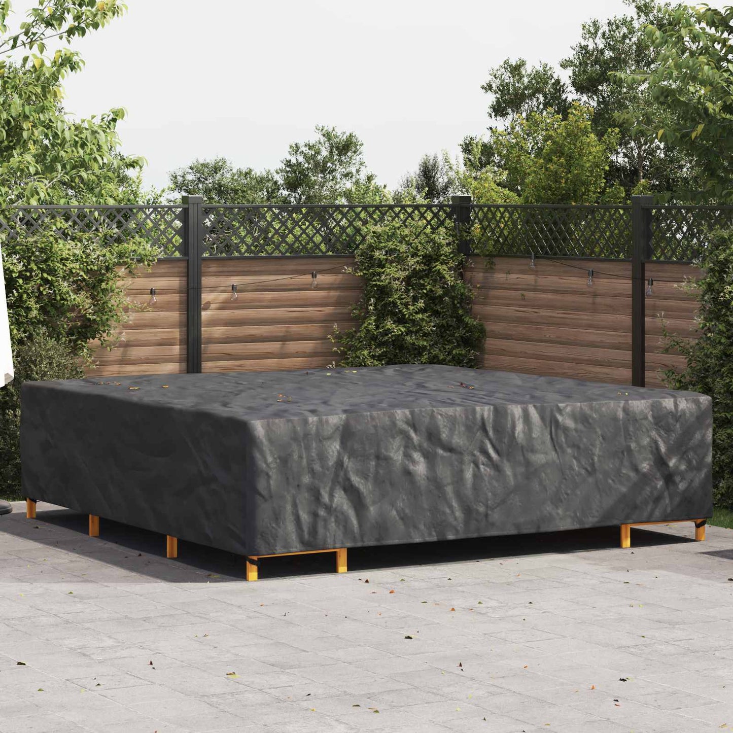 Furniture Cover Plain Black 300 x 300 x 70 cm 600D