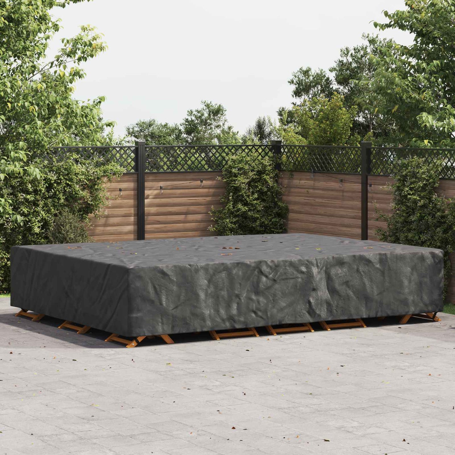Furniture Cover Plain Black 350 x 260 x 90 cm 210D