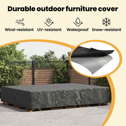 Furniture Cover Plain Black 400 x 300 x 70 cm 210D