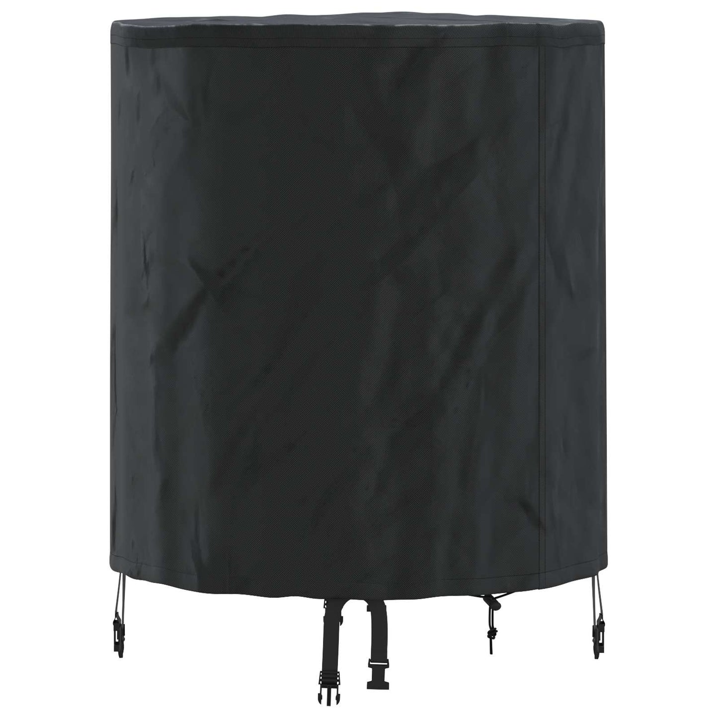 Table Cover Plain Black 62 x 62 x 70 cm Fabric