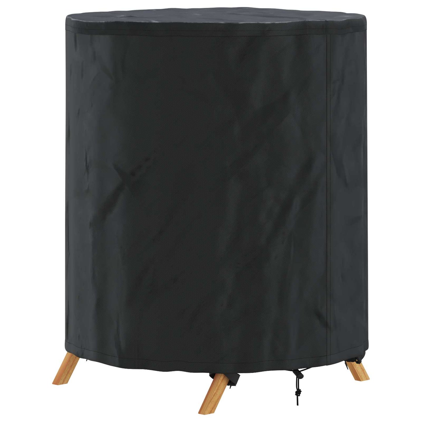 Table Cover Plain Black 62 x 62 x 70 cm Fabric
