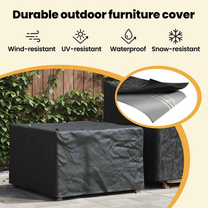 Furniture Cover Black 60 x 60 x 45 cm 210D Oxford Fabric