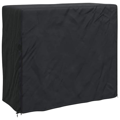 Firewood Rack Cover Black 61 x 122 x 106 cm 210D Oxford Fabric