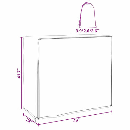 Firewood Rack Cover Black 61 x 122 x 106 cm 210D Oxford Fabric