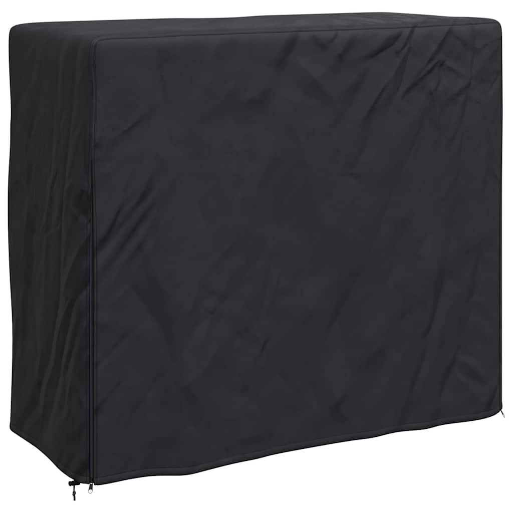 Firewood Rack Cover Black 61 x 122 x 106 cm 420D Oxford fabric