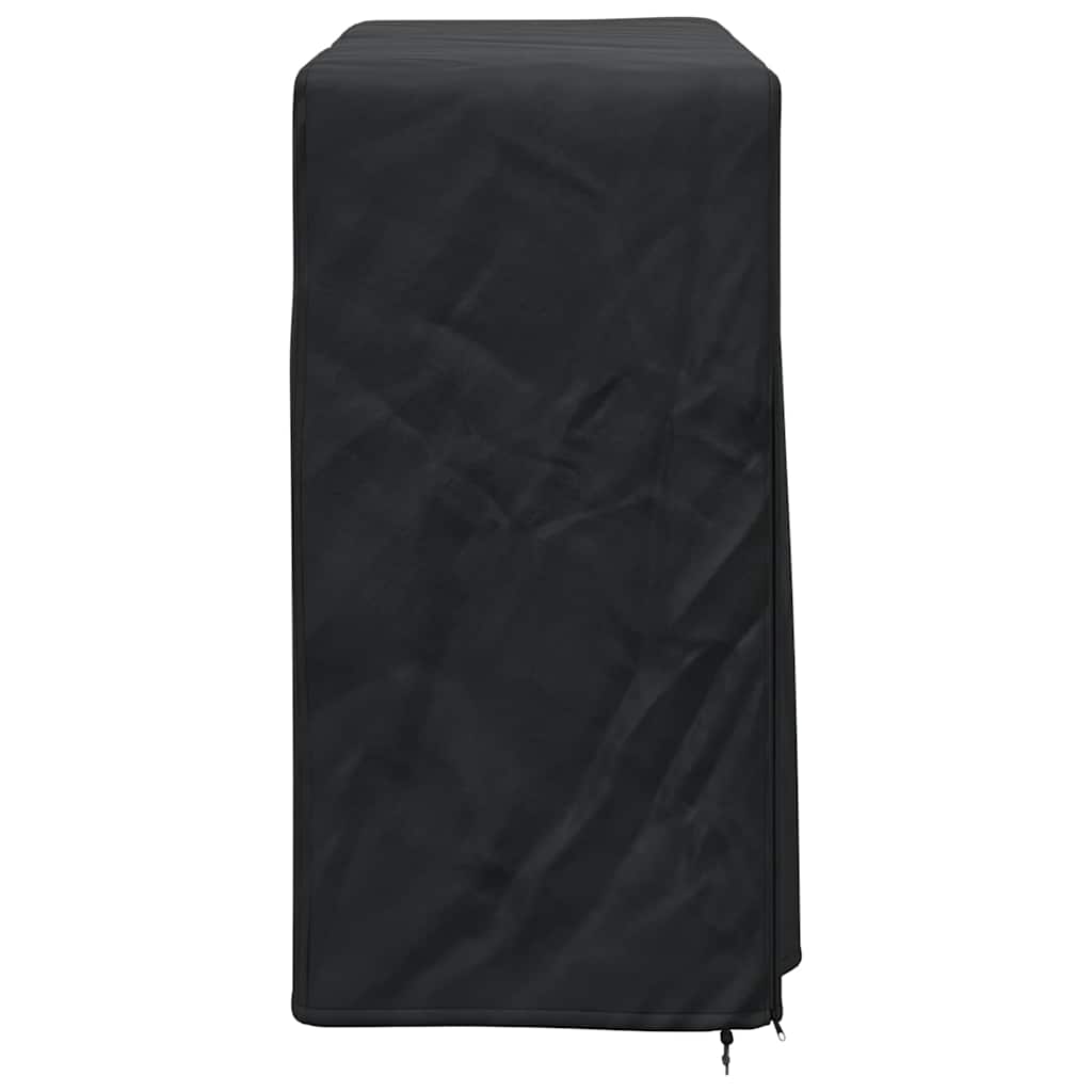 Firewood Rack Cover Black 61 x 122 x 106 cm 600D Oxford Fabric