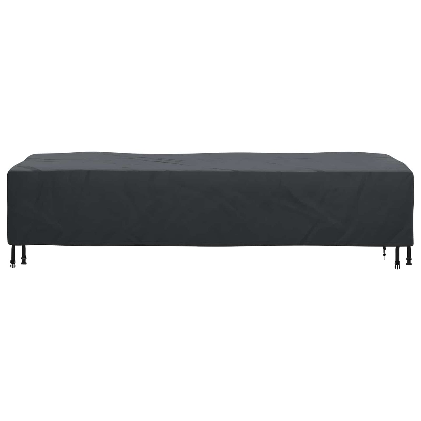 Loungers Cover Plain Black 74 x 210 x 40 cm Fabric