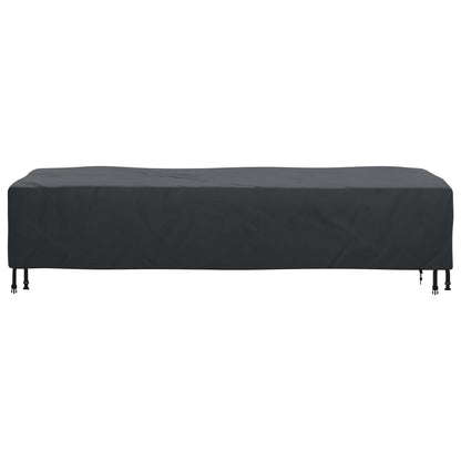 Loungers Cover Plain Black 74 x 210 x 40 cm Fabric