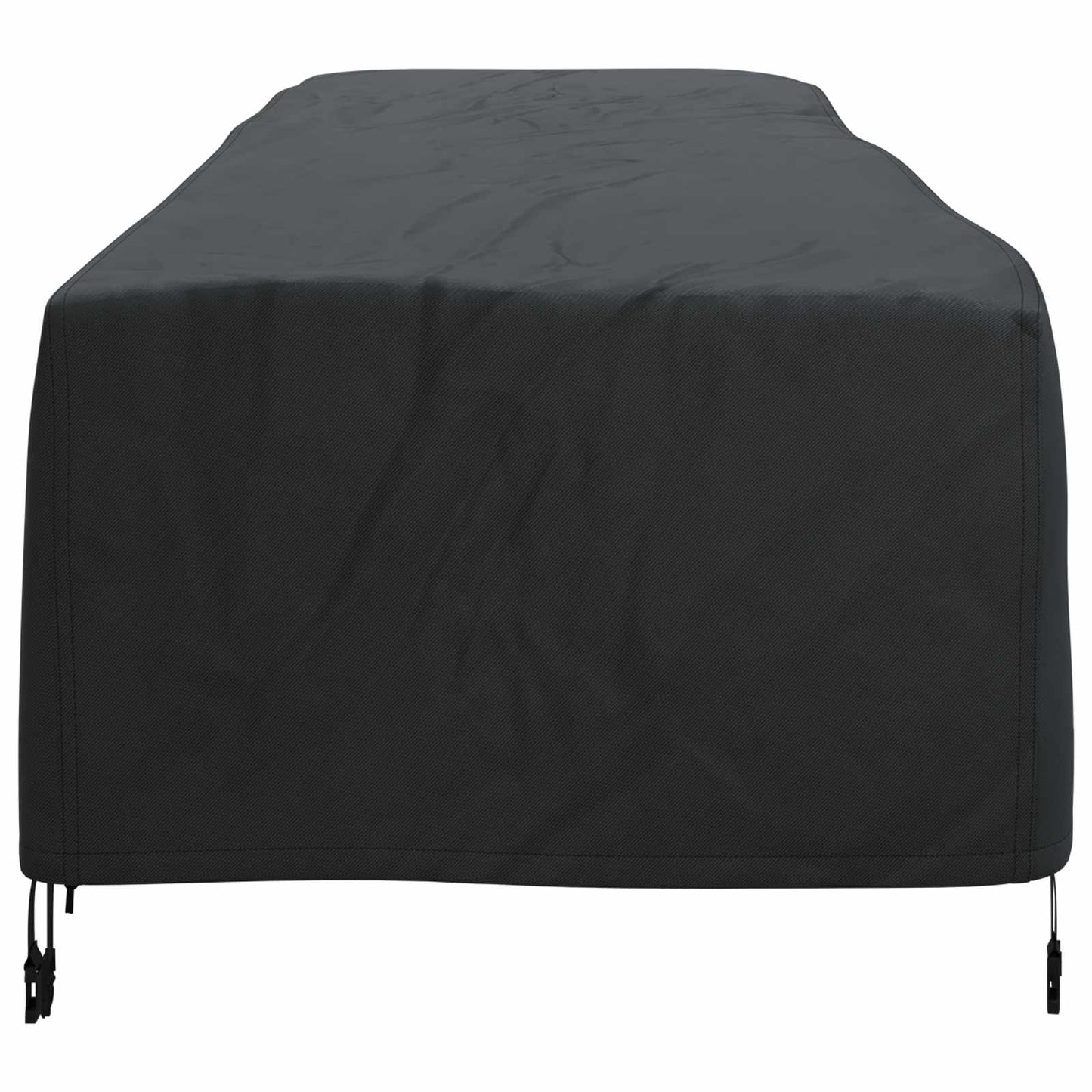 Loungers Cover Plain Black 74 x 210 x 40 cm Fabric