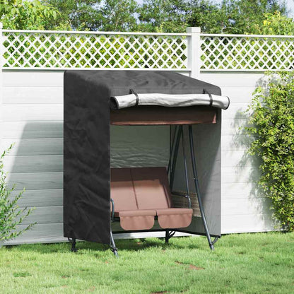 Outdoor Swing Cover Black 120 x 90 x 155 cm 210D Oxford Fbric