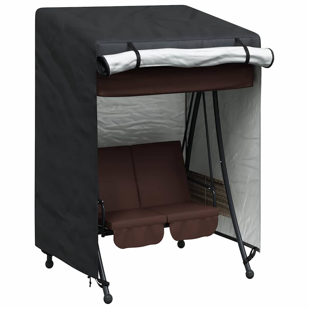 Outdoor Swing Cover Black 120 x 90 x 155 cm 600D Oxford Fbric