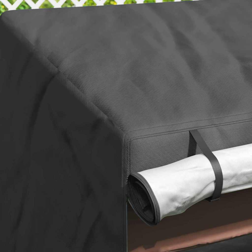 Outdoor Swing Cover Black 135 x 100 x 165 cm 420D Oxford Fbric