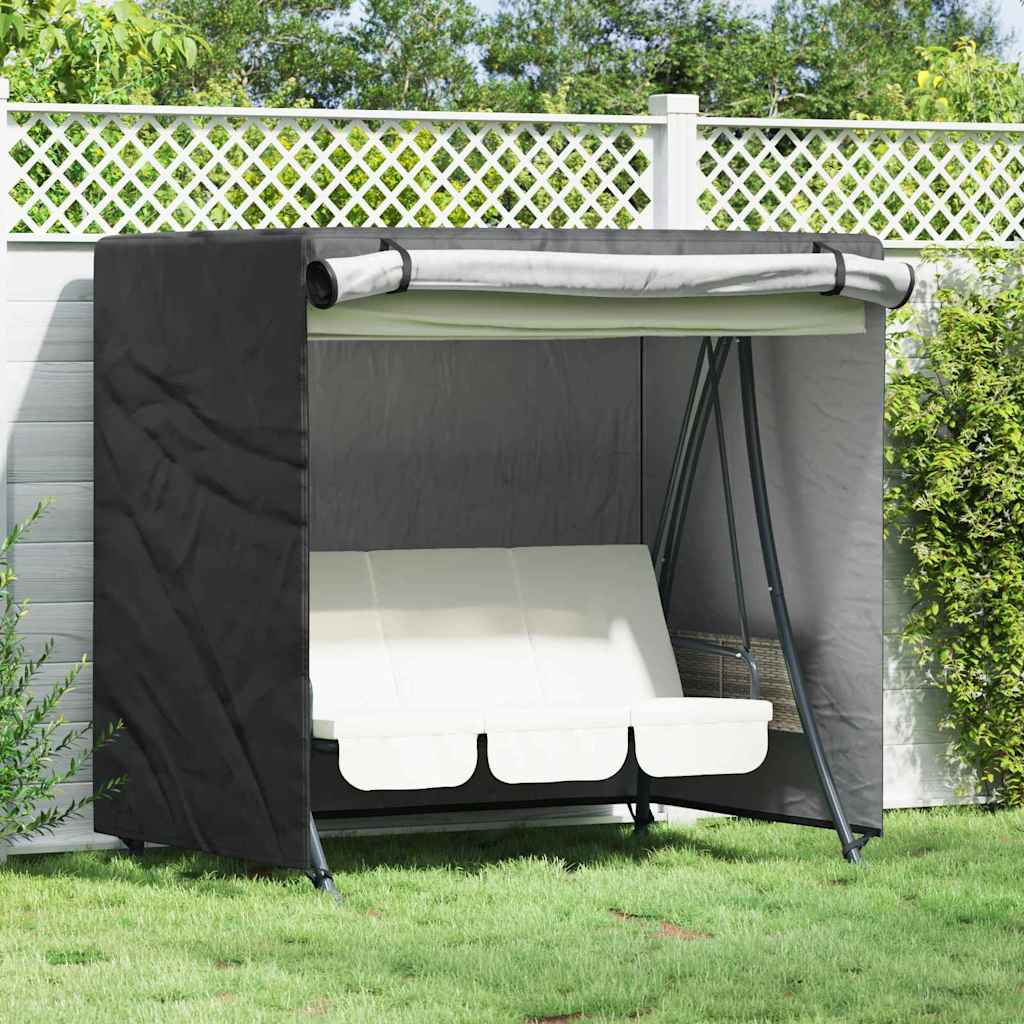 Outdoor Swing Cover Black 175 x 125 x 180 cm 420D Oxford fabric