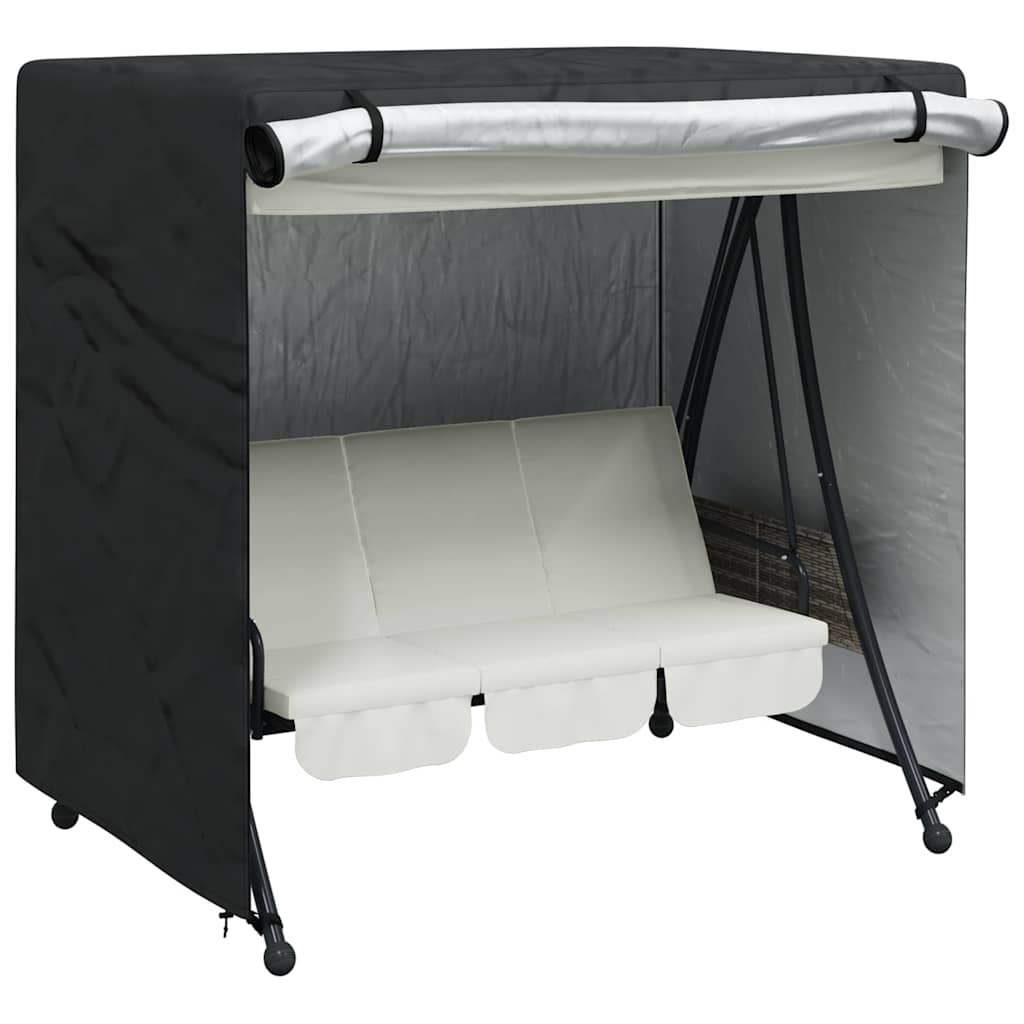 Outdoor Swing Cover Black 175 x 125 x 180 cm 420D Oxford fabric