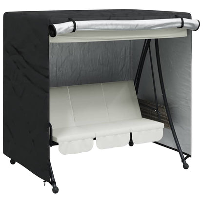 Outdoor Swing Cover Black 175 x 125 x 180 cm 420D Oxford fabric