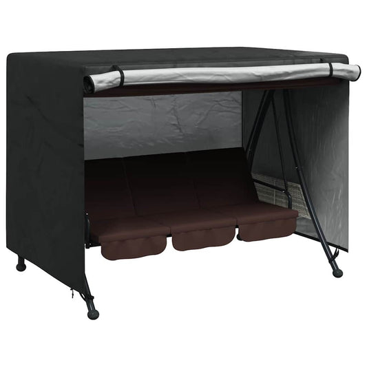 Outdoor Swing Cover Black 220 x 125 x 170 cm 210D Oxford Fbric