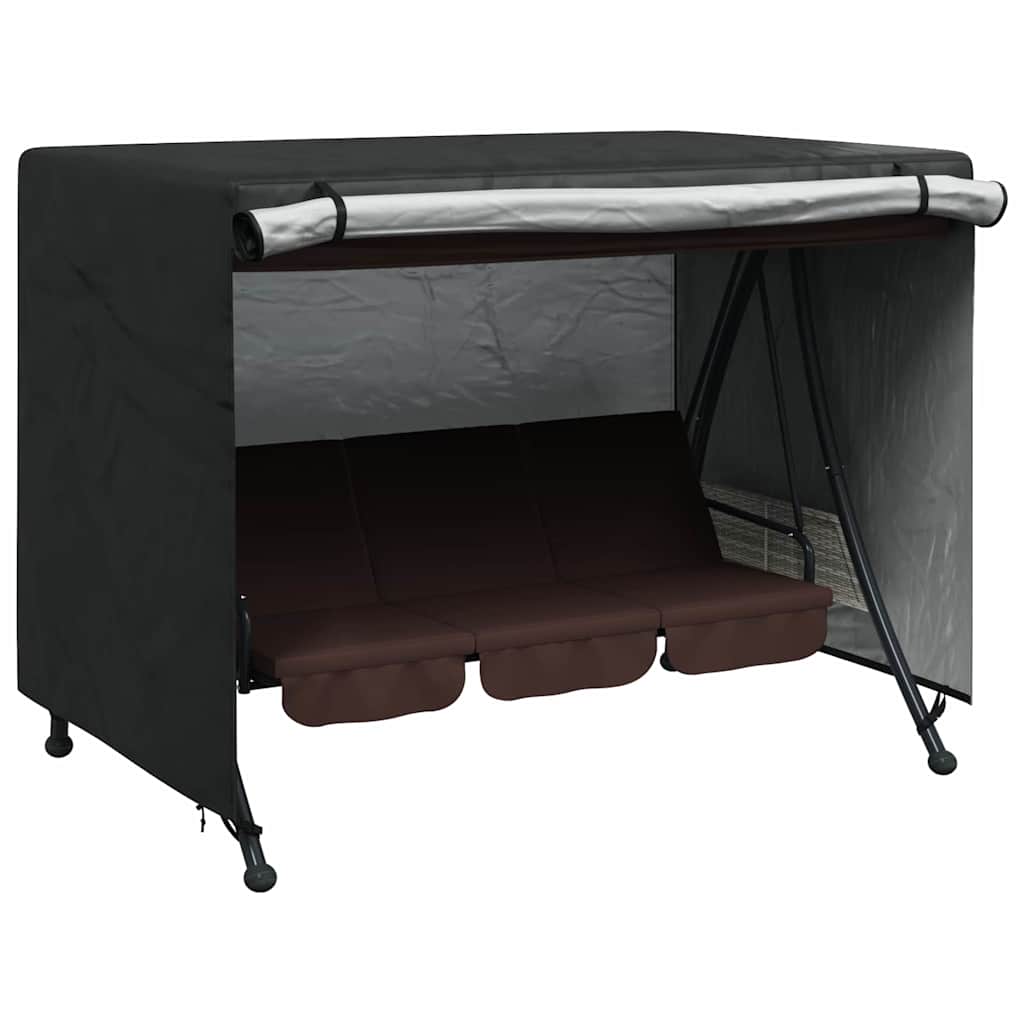 Outdoor Swing Cover Black 220 x 150 x 150 cm 210D Oxford Fbric