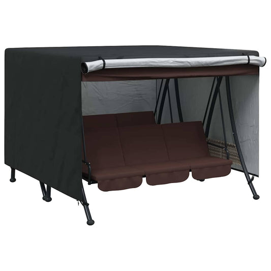 Outdoor Swing Cover Black 250 x 250 x 160 cm 420D Oxford Fbric