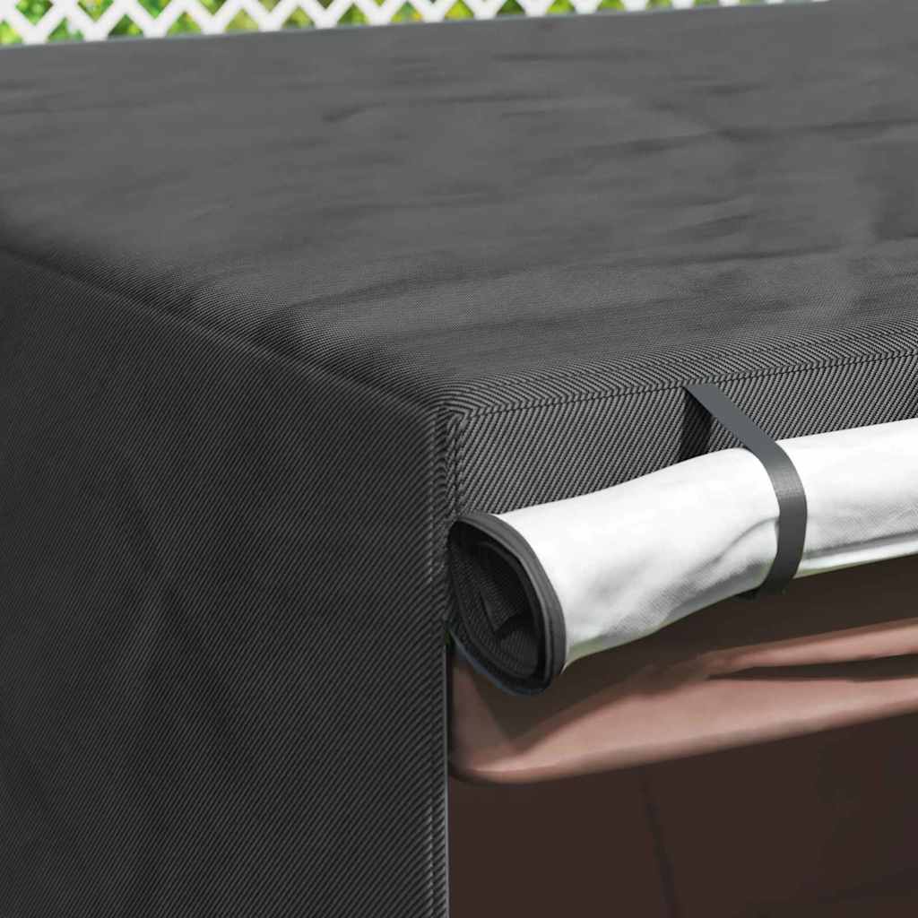 Outdoor Swing Cover Black 250 x 250 x 160 cm 600D Oxford Fbric