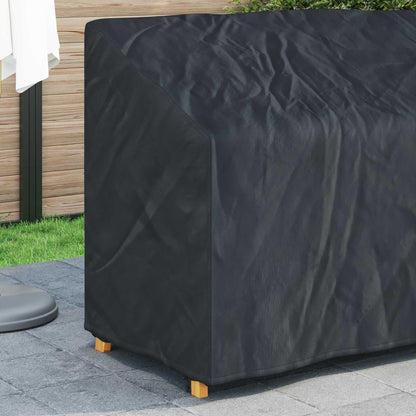 Garden Bench Cover Black 134 x 70 x 65 / 94 cm 210D Oxford Fbric