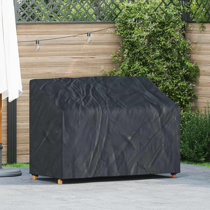 Garden Bench Cover Black 134 x 70 x 65 / 94 cm 420D Oxford Fbric