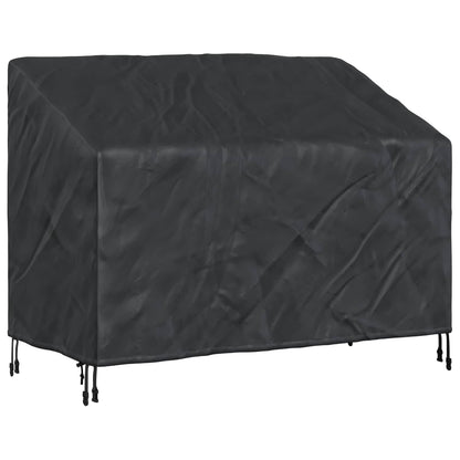 Garden Bench Cover Black 134 x 70 x 65 / 94 cm 420D Oxford Fbric