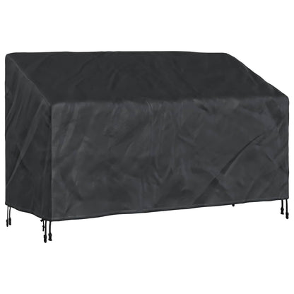 Garden Bench Cover Black 165 x 70 x 65 / 94 cm 210D Oxford Fbric