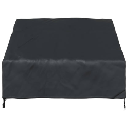 Garden Bench Cover Black 130 x 95 x 40 / 80 cm 420D Oxford Fbric