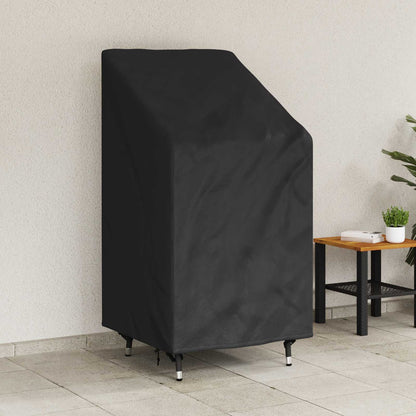 Garden Chair Cover Black 70 x 70 x 85 / 125 cm 210D Oxford Fbric
