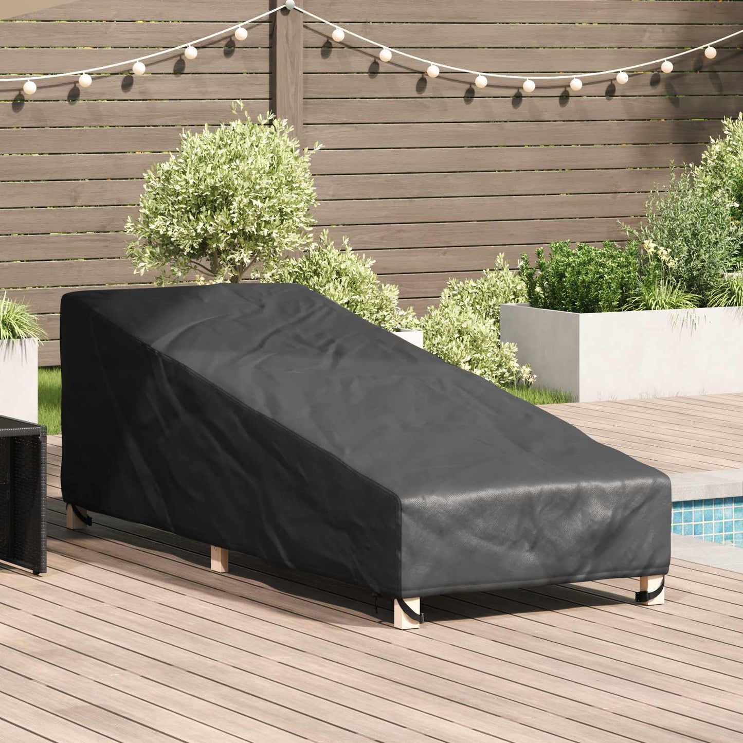 Outdoor Furniture Cover 195 x 76 x 82 cm 210D Oxford Fbric
