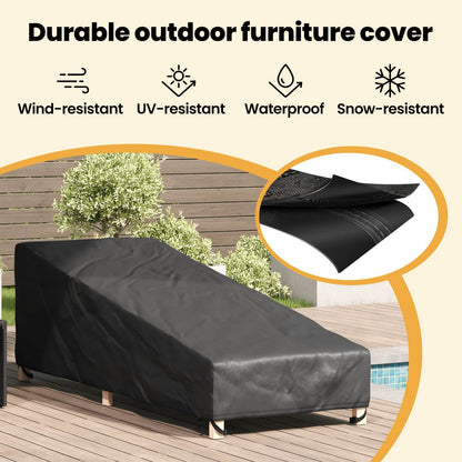 Outdoor Furniture Cover 195 x 76 x 82 cm 420D Oxford fabric