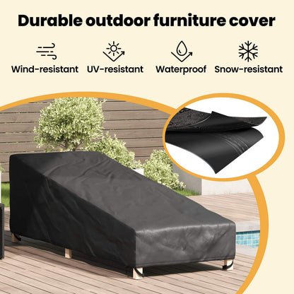 Outdoor Furniture Cover 195 x 76 x 82 cm 600D Oxford Fabric