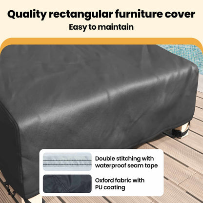 Outdoor Furniture Cover 203 x 81 x 63 cm 210D Oxford Fbric
