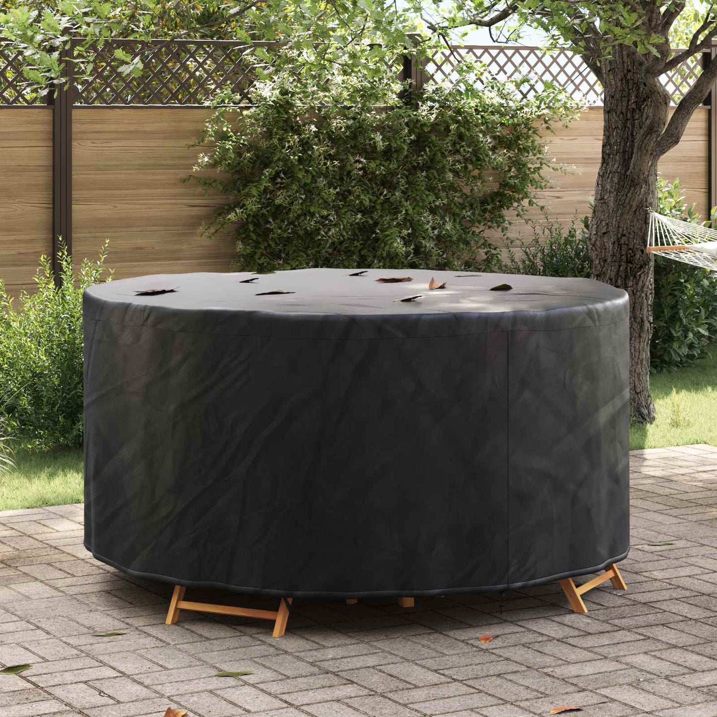 Furniture Cover Black 182 x 182 x 85 cm 420D Oxford Fbric