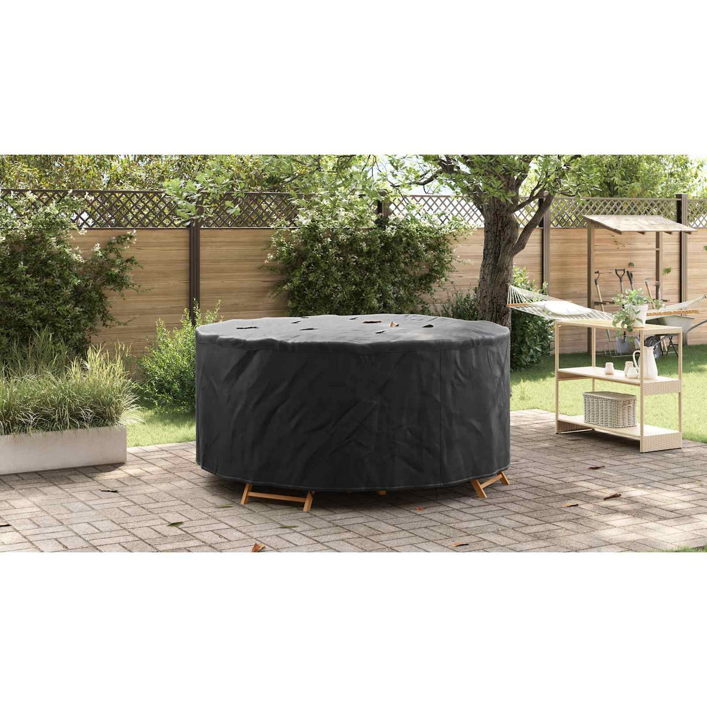 Furniture Cover Black 200 x 200 x 71 cm 420D Oxford Fbric