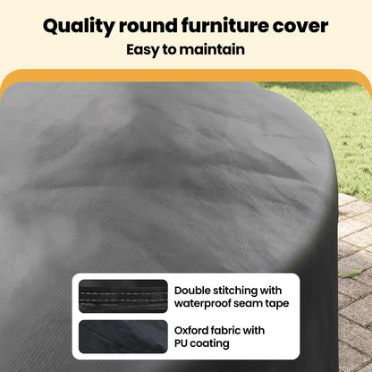 Furniture Cover Black 200 x 200 x 71 cm 420D Oxford Fbric