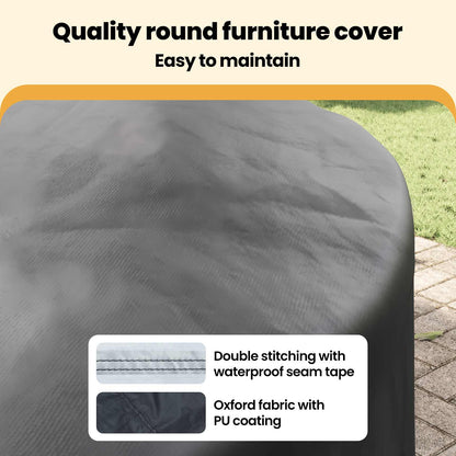 Furniture Cover Black 200 x 200 x 105 cm 210D Oxford Fbric