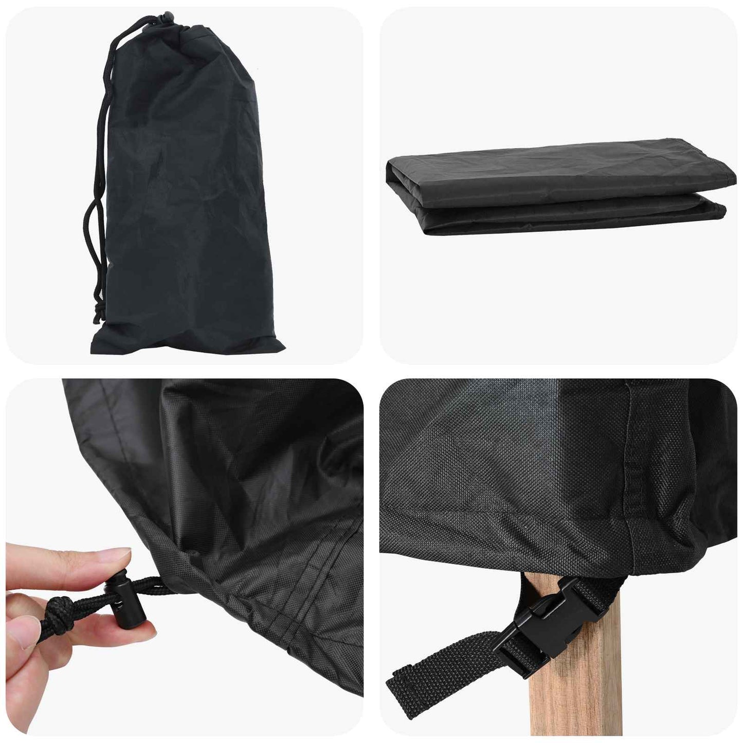 Furniture Cover Black 279 x 279 x 71 cm 420D Oxford Fbric