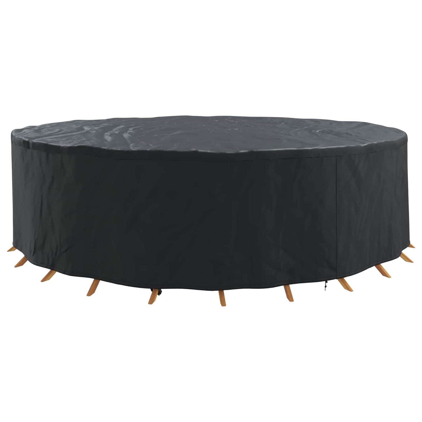 Outdoor Furniture Cover Black 320 x 320 x 71 cm 600D fabric